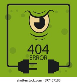 404 error connection over color background