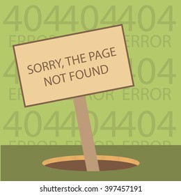 404 error connection over color background