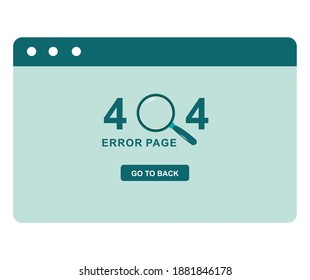 404 Fehlerdesign mit Vergrößerungsglas