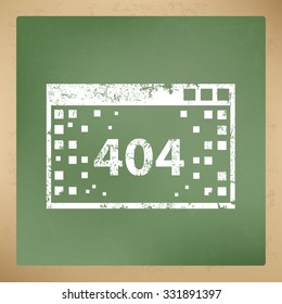 404 Error design on blackboard background,vector