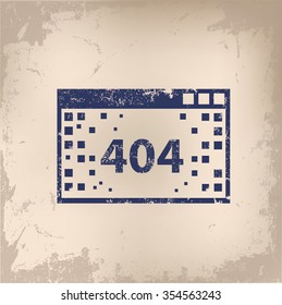 404 Error design on old background,vector