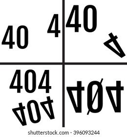 404 Error design, vector illustration. For your design