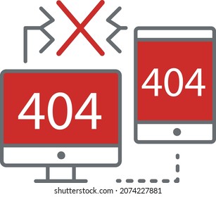 404 error due to connection failure between computer and tablet or smartphone