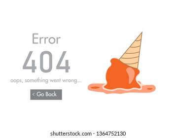 404 Error falling ice cream