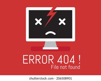 404 Error File Not Found On Website Page