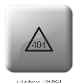 404 error flat vector icon.