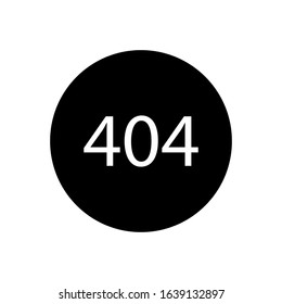 404 error glyph vector icon - ui icon vector