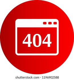 404 error Gradient Glyph Circle Icon