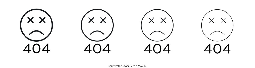 404 Error icon Eps10. icons graphic design