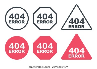 404 error icon. Illustration vector