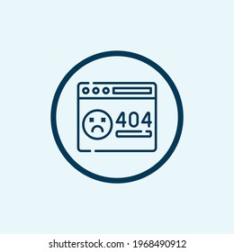 404 Fehlersymbol einzeln auf weißem Hintergrund aus der Programmierkollektion. 404 Fehlersymbol trendy and modern 404 error symbol for logo, web, app,