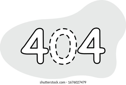 404 error icon and logo ui design