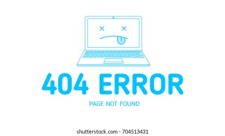 404  error with icon notebook design template for website with white background graphic