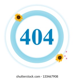 404 error icon on a white background