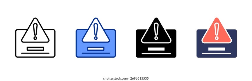 404 Ícone de erro folha coleção de vários estilos
