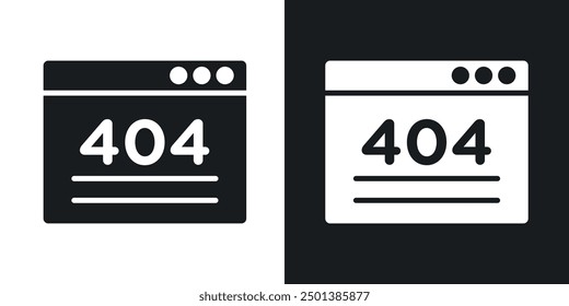 404 Error icon in solid style