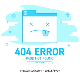 404 error with icon tab wedsite error