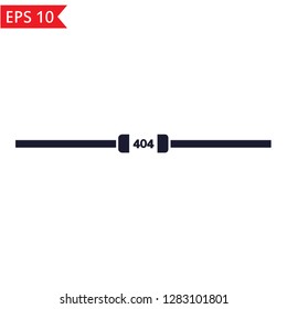 404 error icon Vector