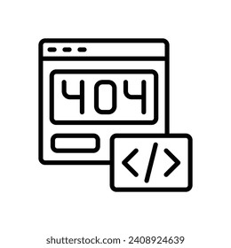 404 Fehlersymbol. Vektorsymbol für Ihre Website, Ihr Handy, Ihre Präsentation und Ihr Logo-Design.