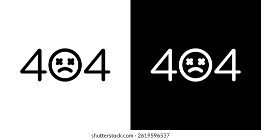 404 Error icon Vector symbol in trendy flat style