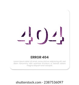 404 error internet notification user interface template