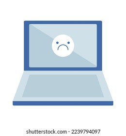 404 error laptop technology icon isolated