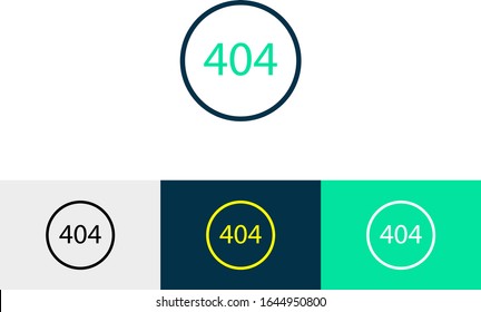 404 error line art vector icon - ui icon vector