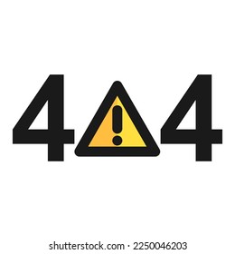 404 error line icon. Error on browser. Internet breakdown vector illustration