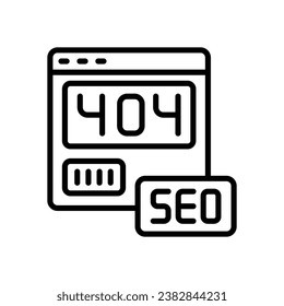 404 error line icon. vector icon for your website, mobile, presentation, and logo design.