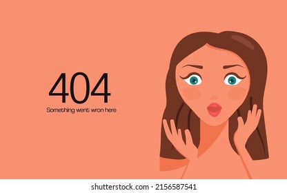 404 error not found web page. layout 404 isolated for corporate website. Flat Art Vector Illustration