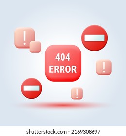 Ilustración de concepto vectorial de estilo de dibujos animados de página de error 404