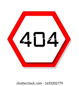 404 error and page error concept. Flat style illustration. 