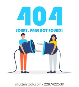 404 error page concept. Updates of application,installation programs, uploading system. Website under construction. Web, app page not found. Website under renovation. 
