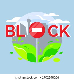 404 error page, has been blocked, cannot access concept illustration flat design vector eps10. modern style graphic element for landing page, empty state app or web ui, etc.