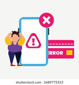 404 Ilustración de página de error: Sitio web no encontrado y concepto de error de carga
