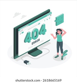 404 error page illustration for websites