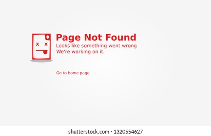 404 error page isolated with document sad expression concept.white background or banner on website trouble page.