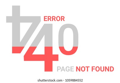 404 error page not found, vector