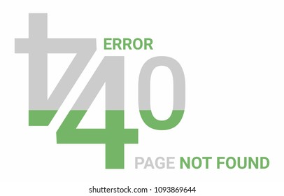 404 error page not found, vector