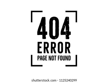 404 Error Page Not Found Vector Background