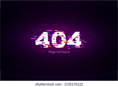 404 Error. Page Not Found. Vector Illustration.