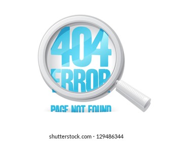 404 error, page not found. Design template.