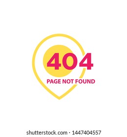 404 error, page not found, vector design for web