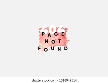 404 error page not found isolated in white background - Vector