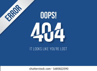 404 Error, Page not found template, Website maintenance error