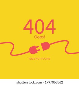 404 error page not found, lost, sorry, network, erro concept, vector illustration design