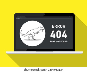 404 error page not found System updates, uploading, operation, computing,installation programs. system maintenance T-rex web browser interface laptop