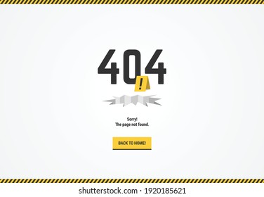 404 error page not found under construction style for website ui layout design