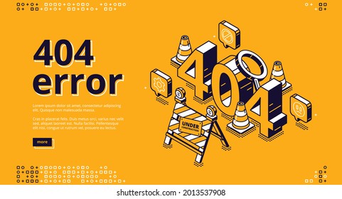 404 error page not found System updates, uploading, operation, computing, installation programs. system maintenance. For landing page, web page. Website maintenance error, Webpage under construction.