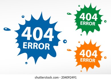 404 error. Page not found on color blob